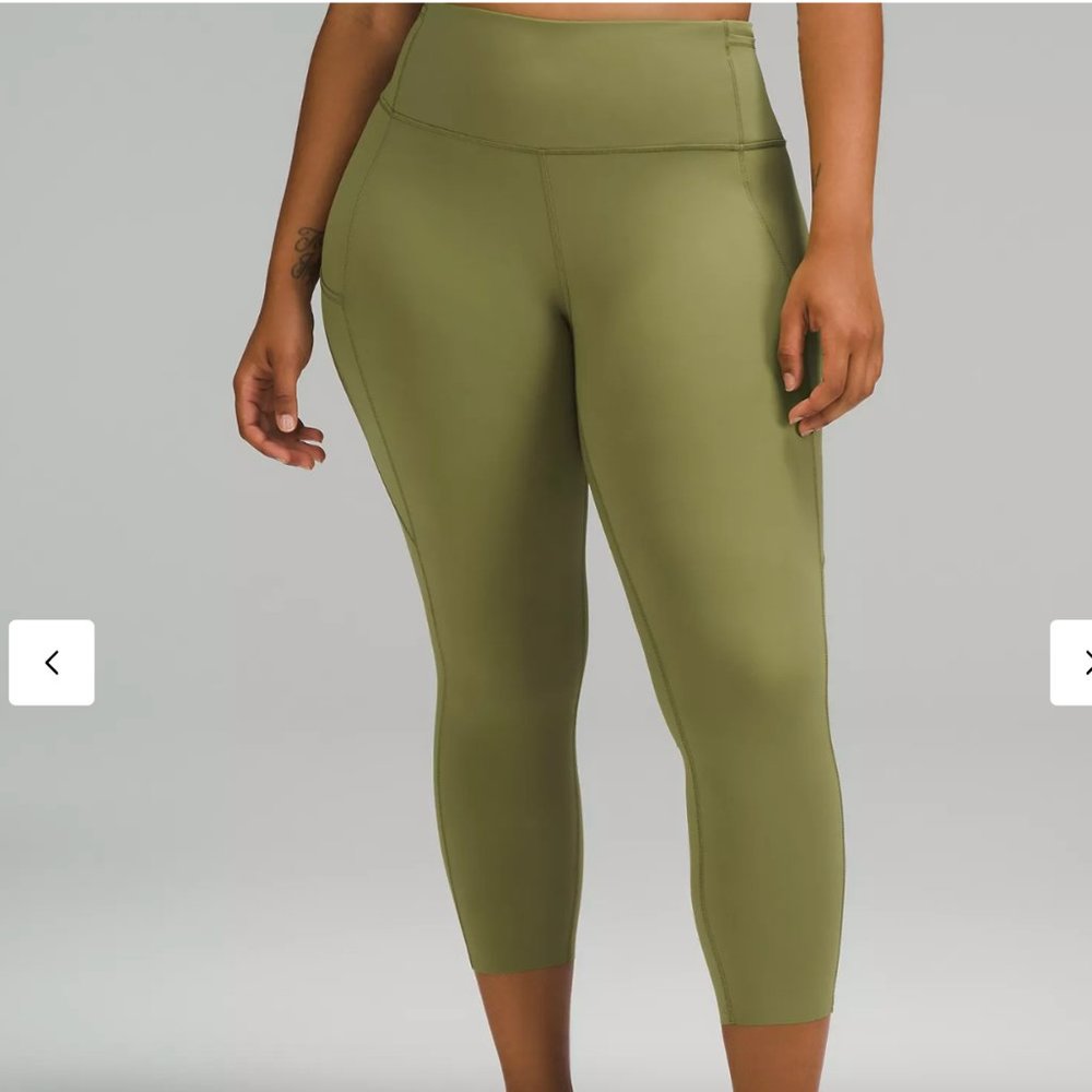 Green wonder under lululemon leggings